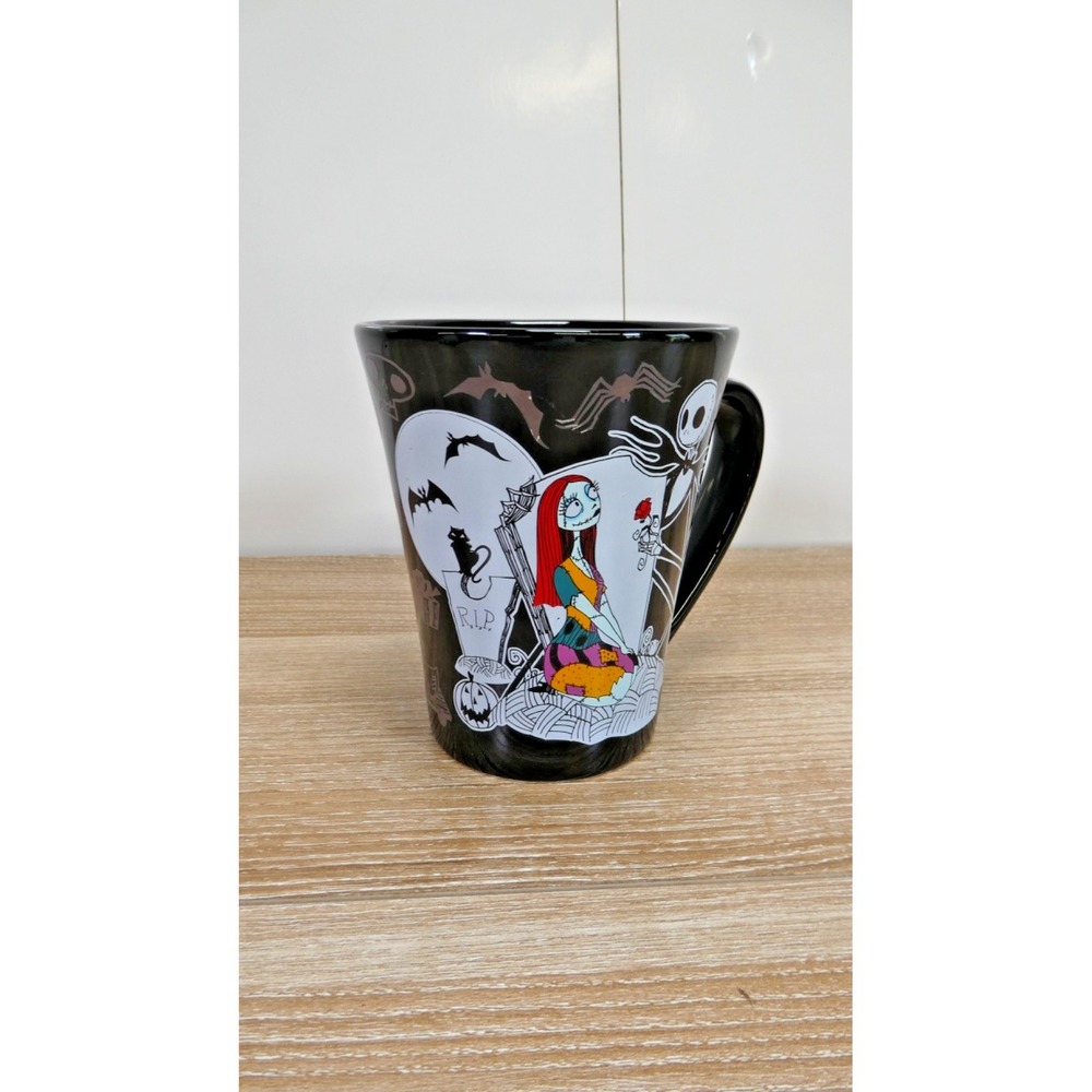 The Nightmare Before Christmas Jack & Sally Coffee Cup Mug Disney Store HA6 - Picture 2 of 4